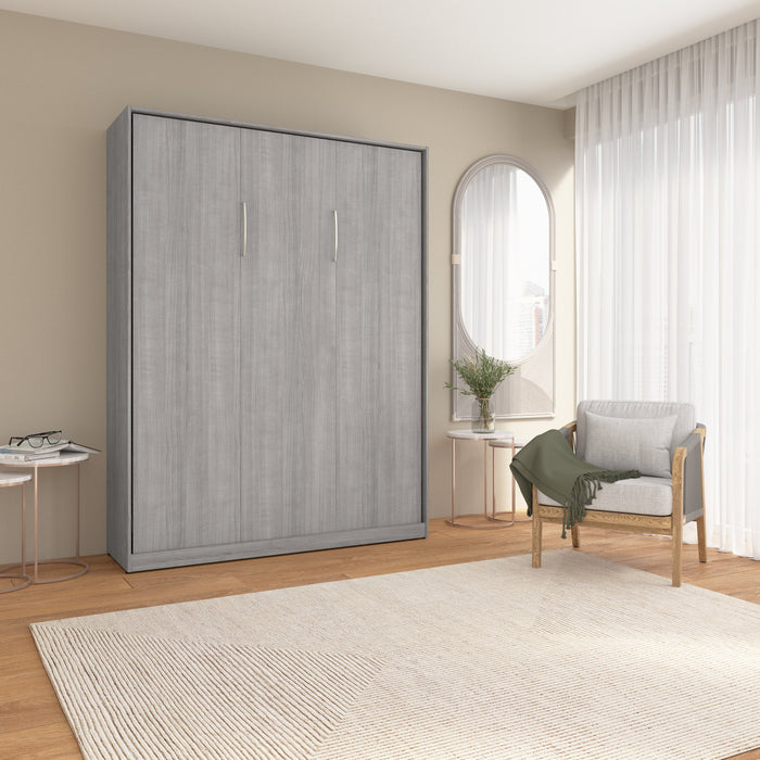 Bestar Claremont Queen Murphy Bed - Platinum Grey