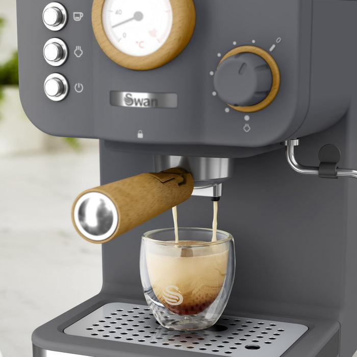 Salton Swan Nordic Pump Espresso Machine - SK22111GRYN