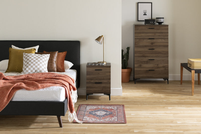 Musano 5-Drawer Chest - Natural Walnut