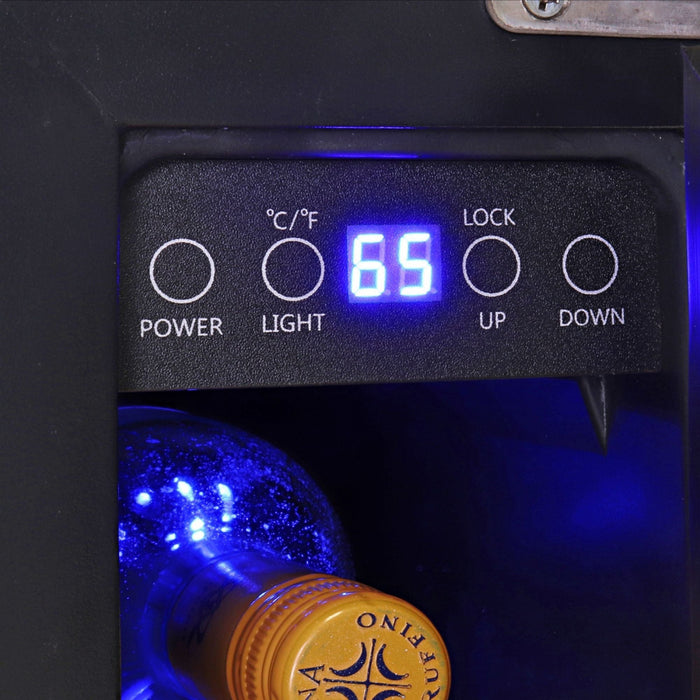 Koolatron 7 Bottle Built-In Compressor Wine Cellar Stainless Steel