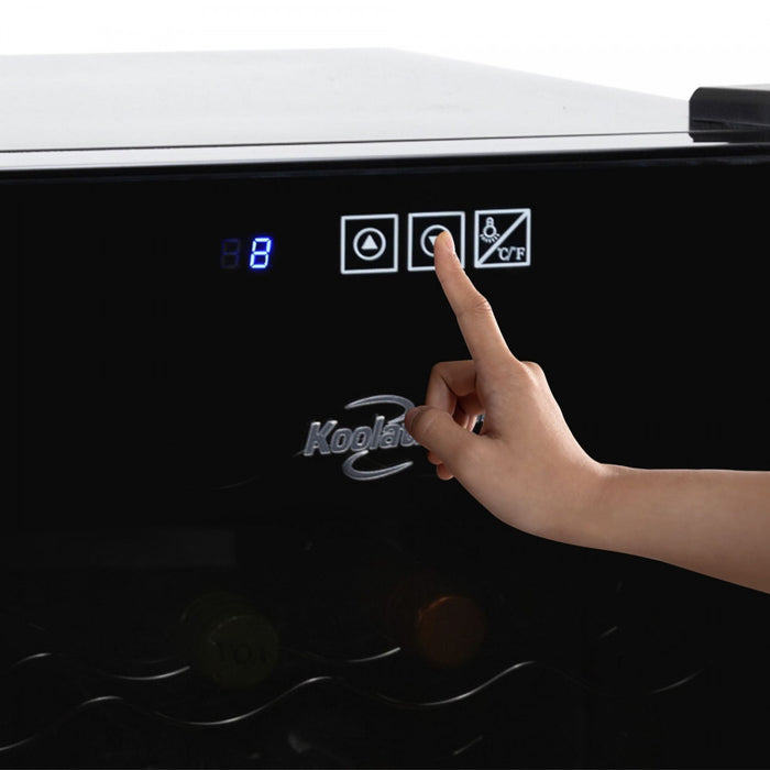 Koolatron 20 Bottle Wine Cellar with Mirrored Glass Door