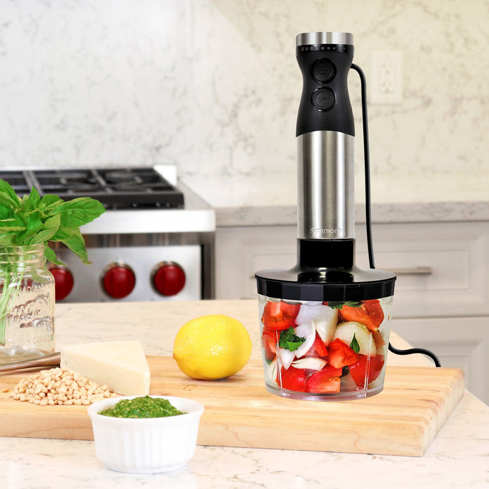 Kenmore Imersion Blender with Chopper, Whisk & Beaker - KKIBC5SS