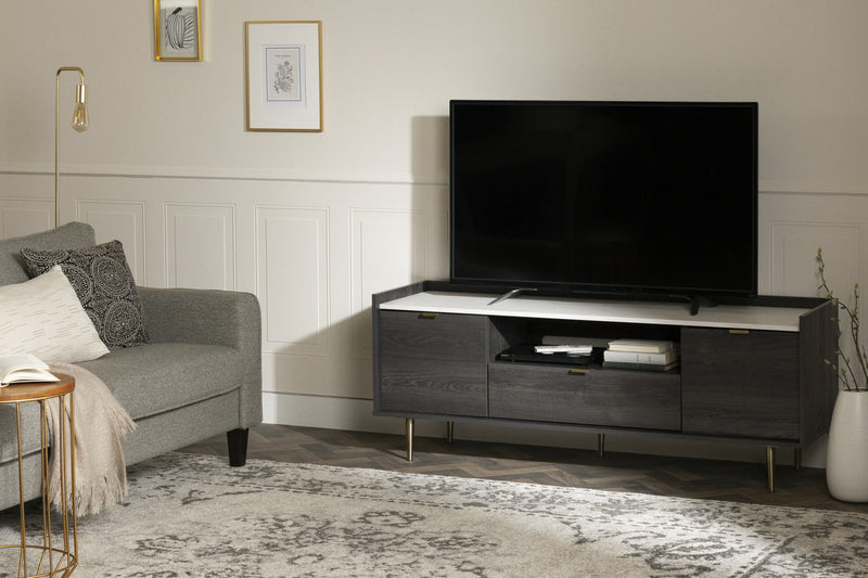 Hype 61” TV Stand - Grey Oak