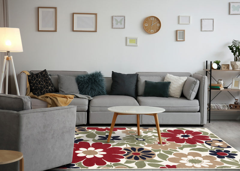 Florence Botanical Indoor Area Rug - 4'7\" x 6'7\"