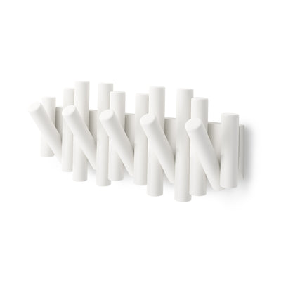 Umbra Picket Rail Wall Hooks - White|Crochets muraux Picket Rail de Umbra - blancs