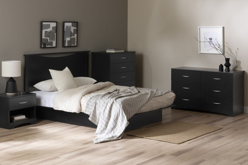 Step One 5-drawer Chest - Pure Black