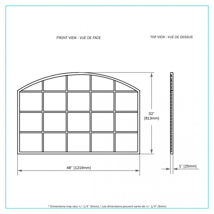 Gordies Black 32\" Mirror