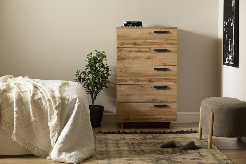 Cavalleri 5-Drawer Chest Storage Unit - Nordik Oak