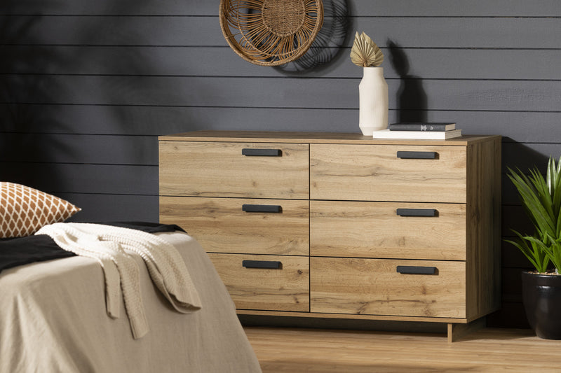 Cavalleri 6-drawer Dresser - Nordik Oak