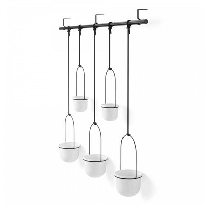 Umbra White Triflora Hanging Planter - Set of 6|Jardinière suspendue Triflora de Umbra blanche - ensemble de 6