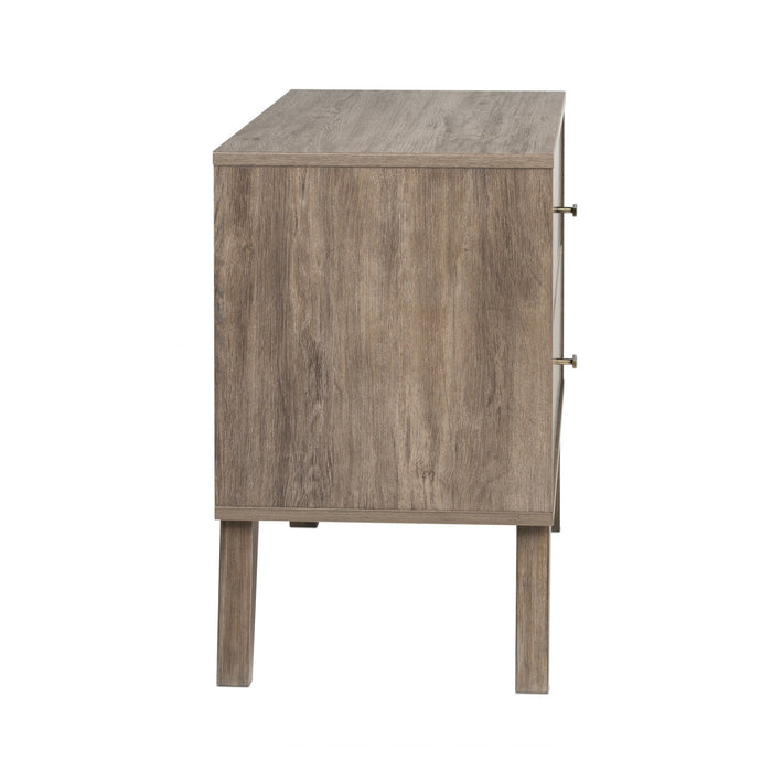 Milo 2-Drawer Nightstand - Drifted Grey