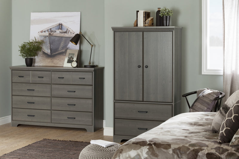 Versa 8-drawer Dresser - Gray Maple