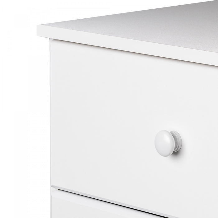 Astrid 6-Drawer Tall Chest - White