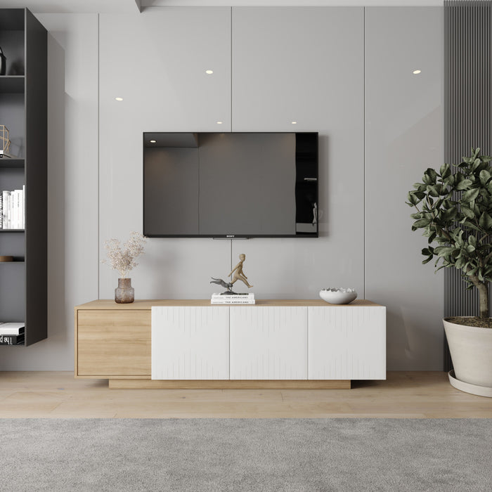 Nordika Riva 72\" TV Stand - Natural Maple