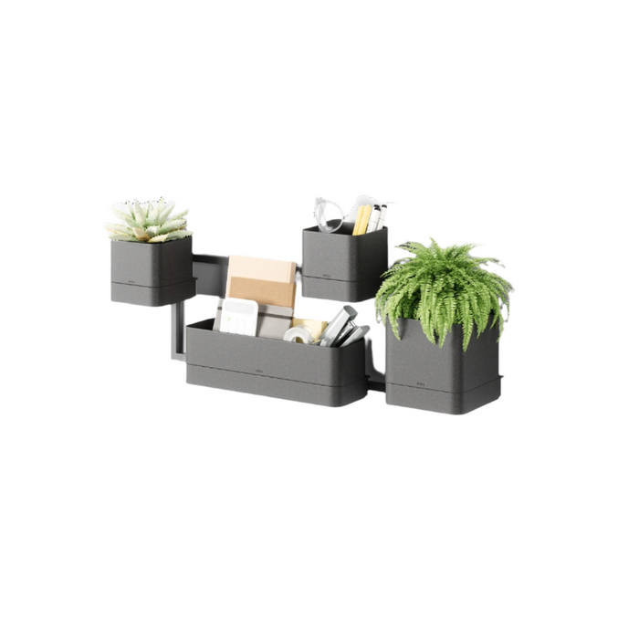 Umbra Cubiko Wall Planter - Black