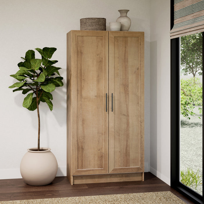 Prepac Elite Storage Cabinet - Natural Oak