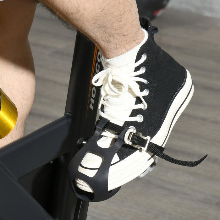 Soozier Upright Stationary Exercise Bike W/ Resistance Lcd Monitor Orange