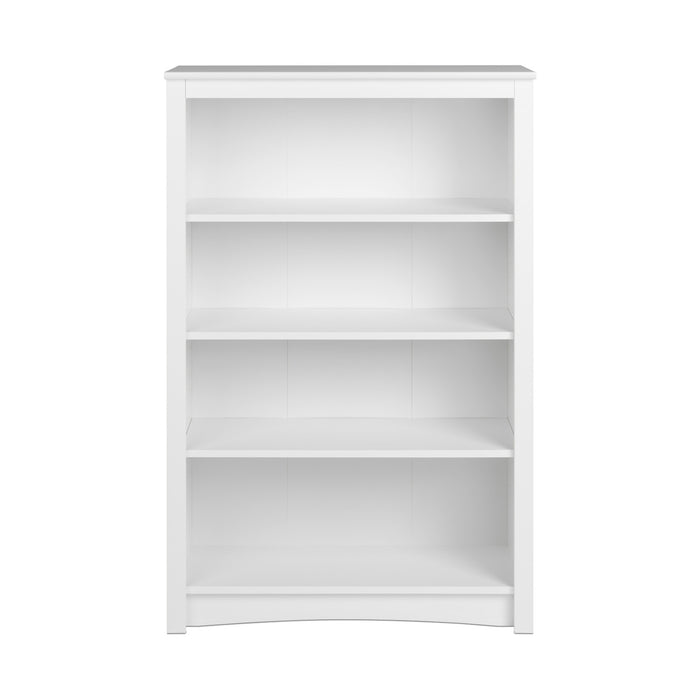 Four-Shelf Bookcase - White
