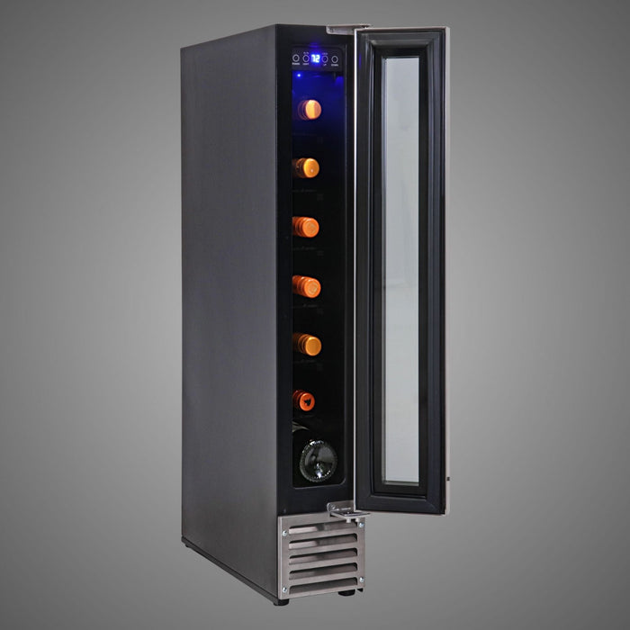 Koolatron 7 Bottle Built-In Compressor Wine Cellar Stainless Steel