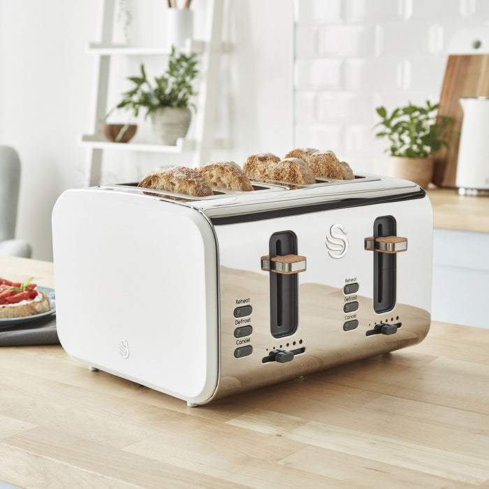 Salton Swan Nordic 4-Slice Toaster - ST14620WHTN