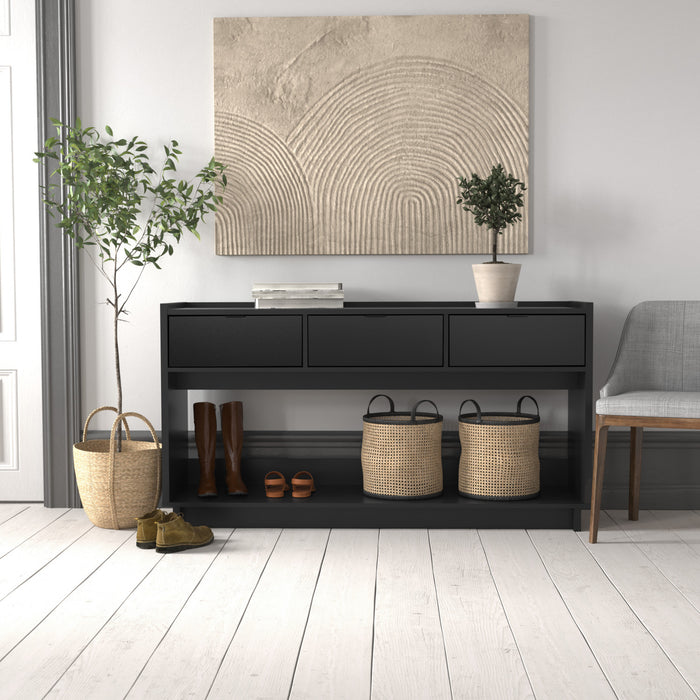 Prepac Simply Modern Buffet Console - Black