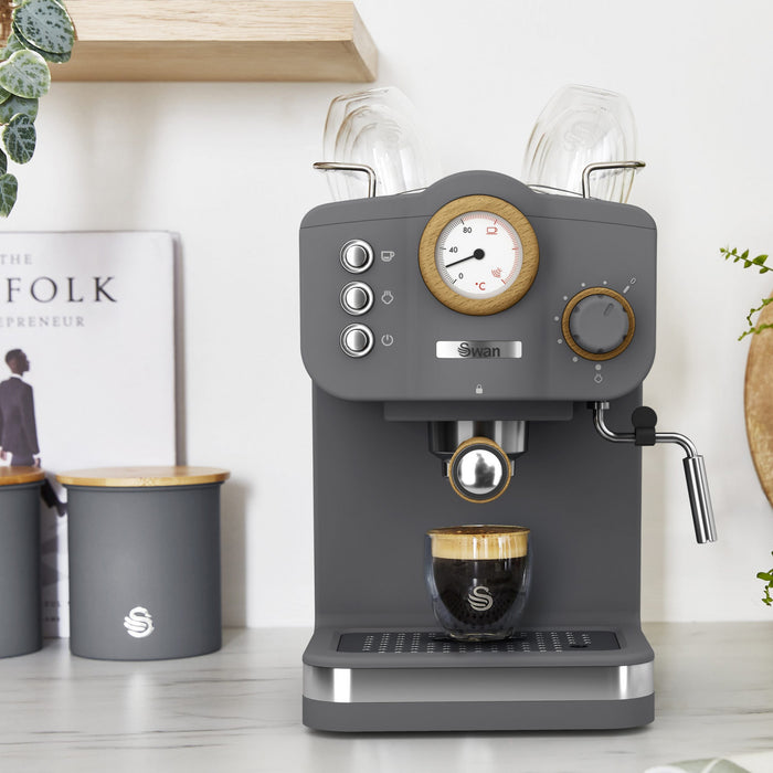 Salton Swan Nordic Pump Espresso Machine - SK22111GRYN