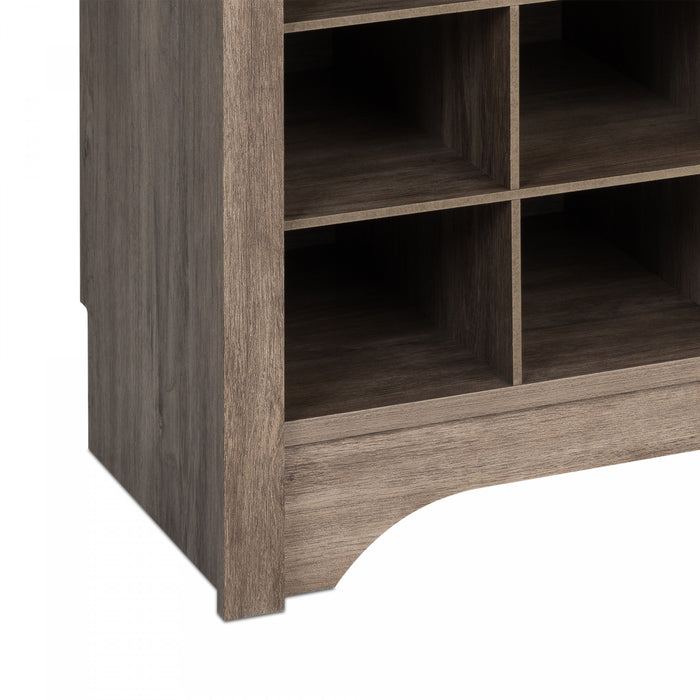 Shoe Cubby Console - Drifted Grey