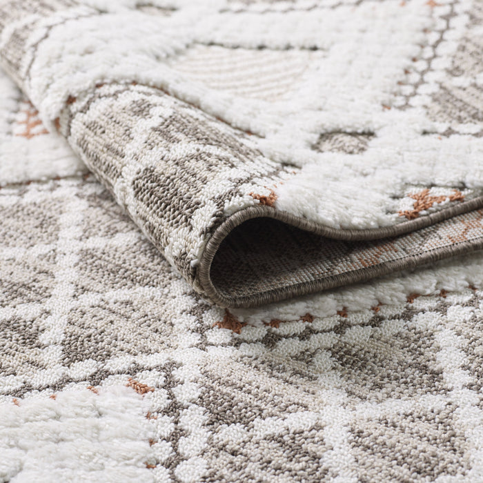 Quinto Twinkle Orange Shag Area Rug - 7'7\" x 10'