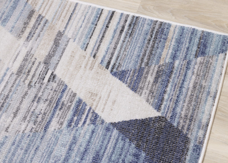 Fitzgerald Distressed Geometric Area Rug - 7'10\" x 10'6\"