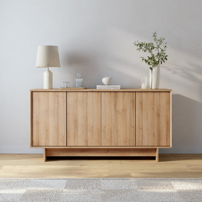 Prepac Finnley Sideboard Buffet - Natural Oak