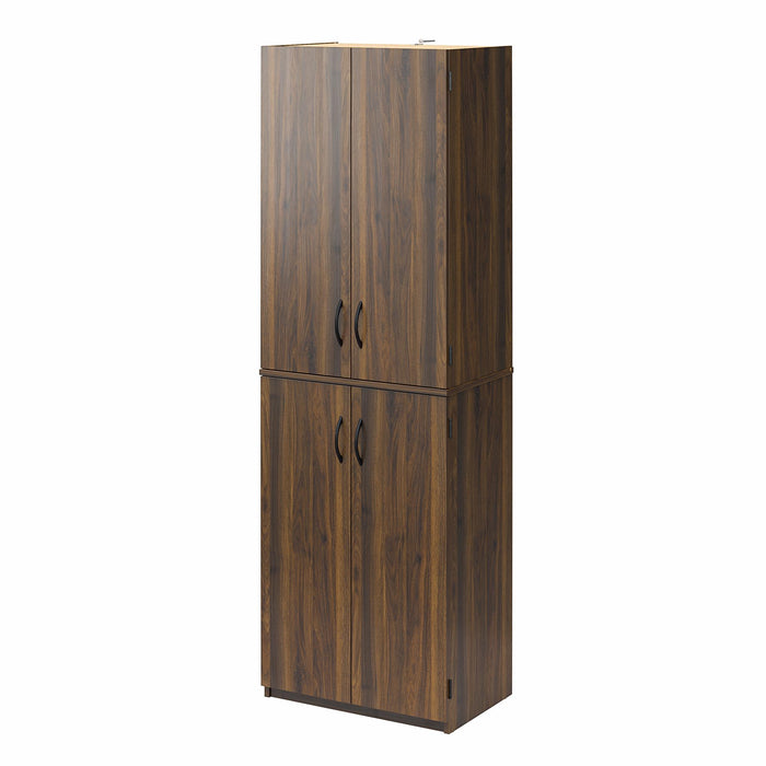 Ameriwood Home 72\" 4-Door Storage Cabinet - Walnut