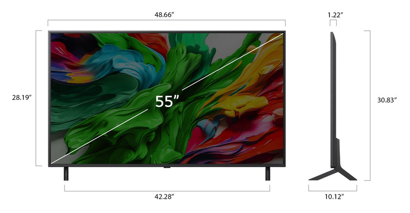 LG 55\" QNED85 evo AI Mini-LED 4K UHD Smart webOS TV (55QNED85AUA.ACC) - 2025 Model