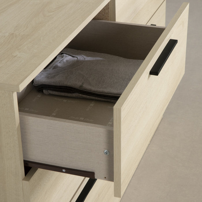 Step One Essential 6-drawer Dresser - Bleached Oak