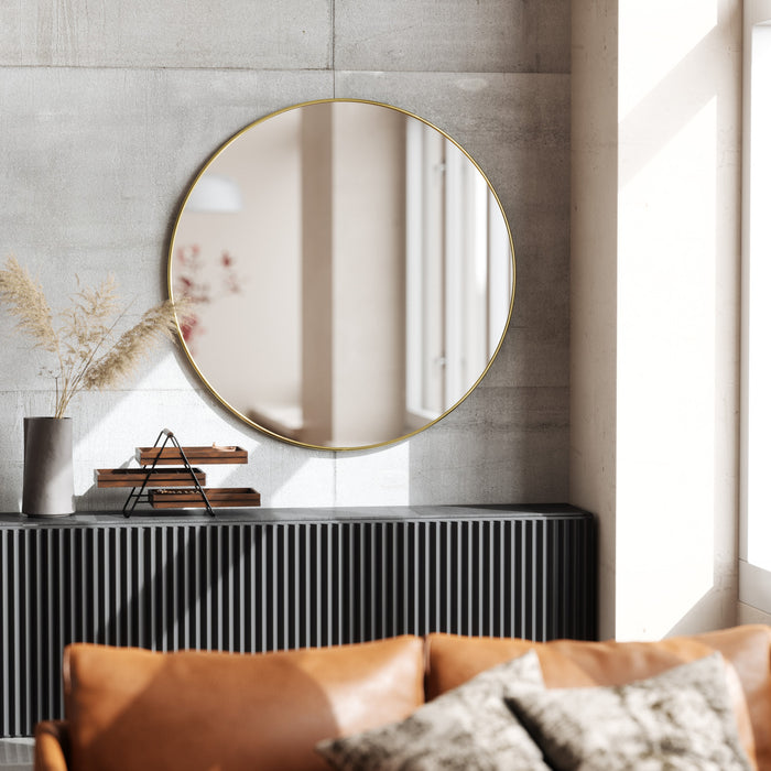 Umbra Hubba Wall Mirror - Brass