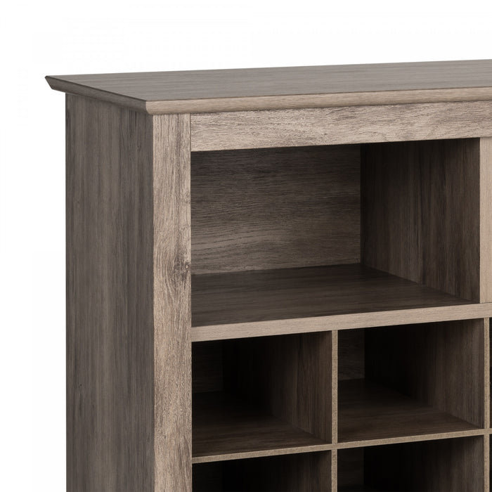 Shoe Cubby Console - Drifted Grey