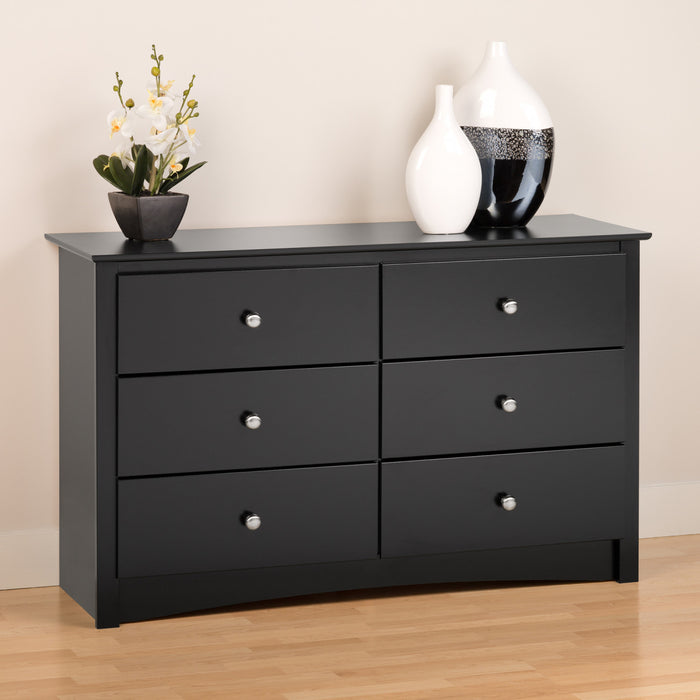 Jade Kids 6-Drawer Dresser - Black