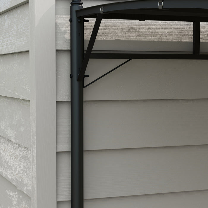 Outsunny 10' X 13' Pergola With Uv30+ Canopy, Steel Pergola Gazebo, Grey