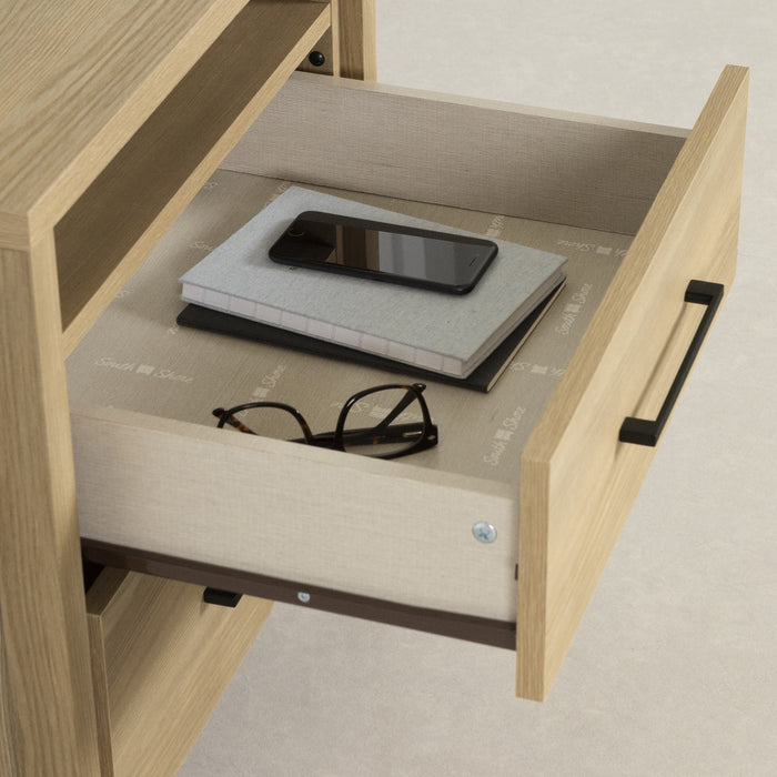 Gravity 2-Drawer Nightstand - Natural Ash