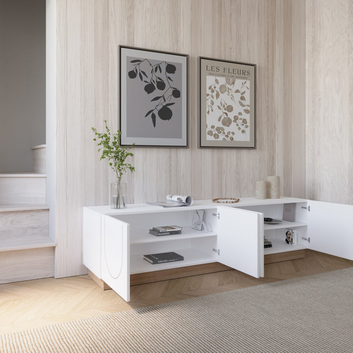 Nordika Nauraa 70.85\" TV Stand - White