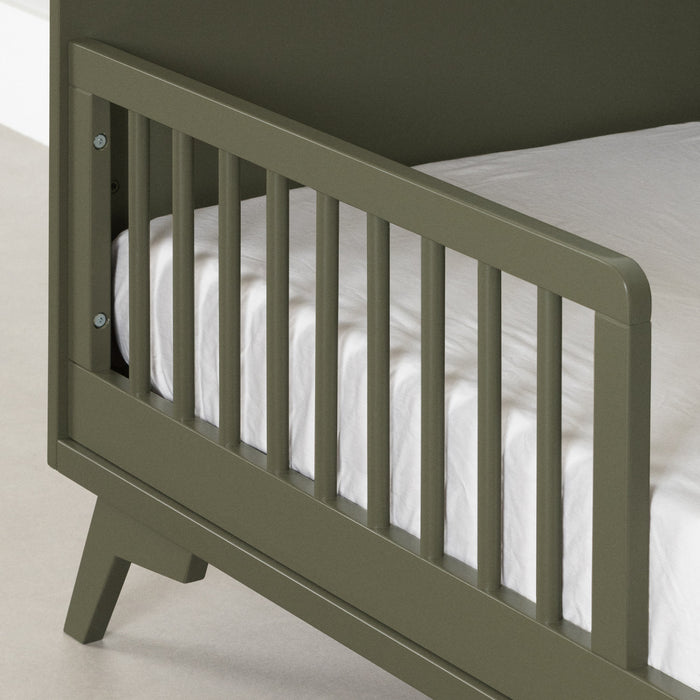 Milos Toddler Rail for Baby Crib - Olive Green