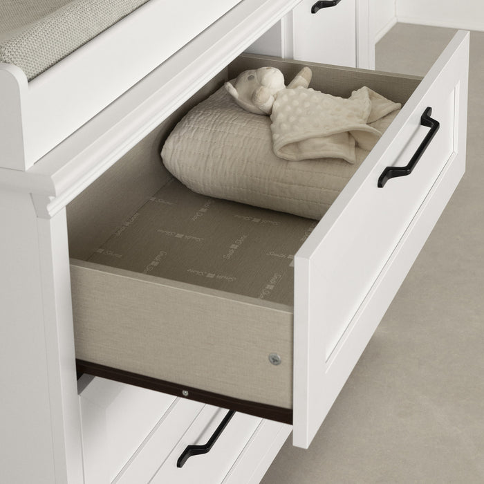 Daisie Changing Table With Removable Rim - Pure White