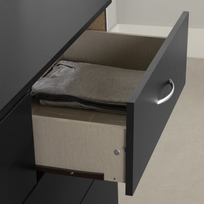 Step One 6-drawer Dresser - Pure Black
