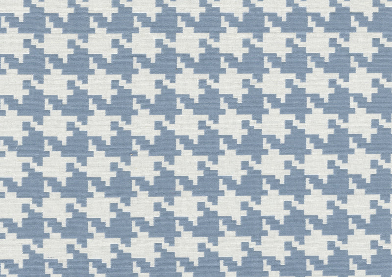 Beagle Accent Chair, Blue Pattern Fabric