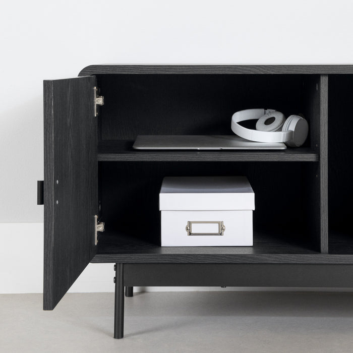 Mezzy Tv Stand With Door And Drawers - Ash Oak