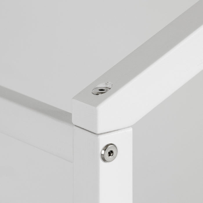 Sweedi House Bed with Chimney - White