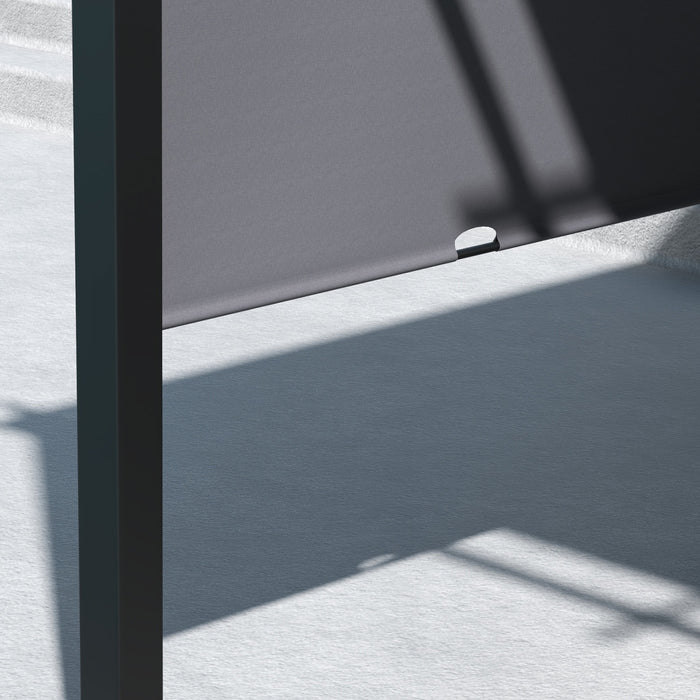 Outsunny 10' X 10' Retractable Pergola Canopy For Backyard, Garden, Grey