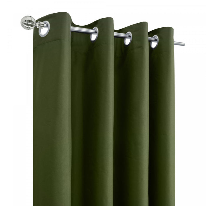 Thermaplus Alpine Olive Blackout Grommet Curtain Panel - 52 x 63