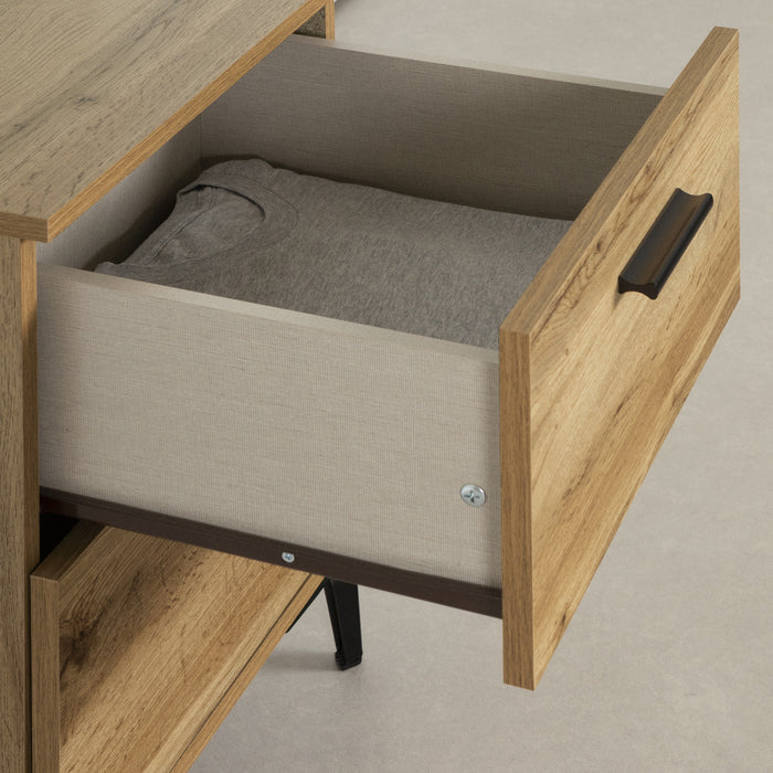 Musano 2-Drawer Nightstand - Nordik Oak