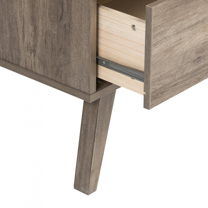 Milo 2-Drawer Nightstand - Drifted Grey