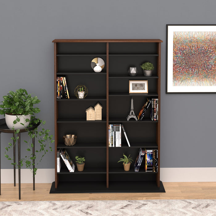 Double Width Wall Storage - Cherry Black